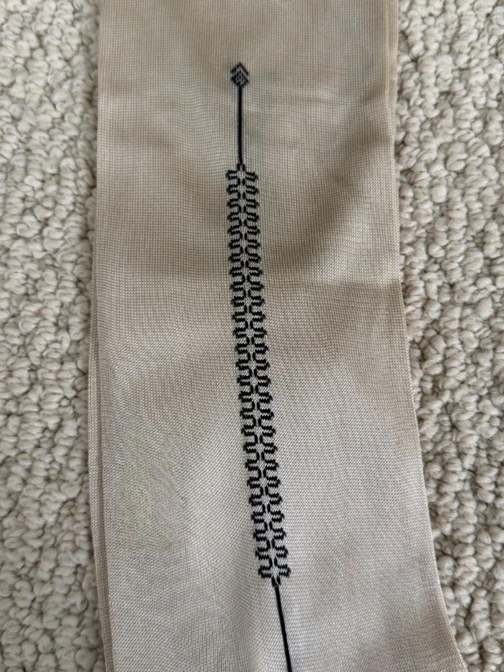 Tom Ford Golden Beige Sheer Silk Blend Knit Over the Calf High Dress Socks